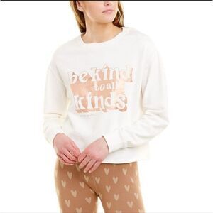 Spiritual Gangster Be Kind To All Kinds White & Rose Gold Sweatshirt